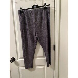 Zone Pro Active Leggings High Waist Cell Phone Pocket Capri Ladies Size 2X Gray